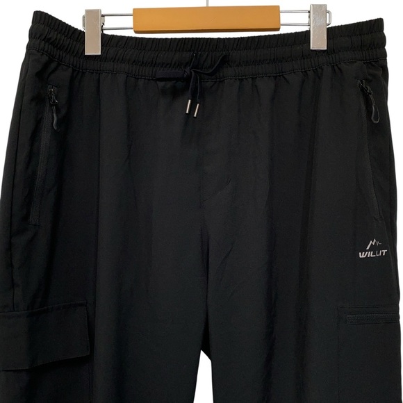 Eddie Bauer Willit Jogger Pants Womens XL Black UPF 50+ Quick Dry Travel - Picture 4 of 9